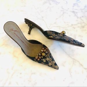 VICINI BY GIUSEPPE ZANOTTI Embellished Kitten Heel